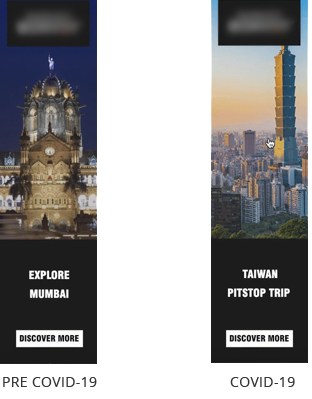 Travel and hospitality ad messaging comparison