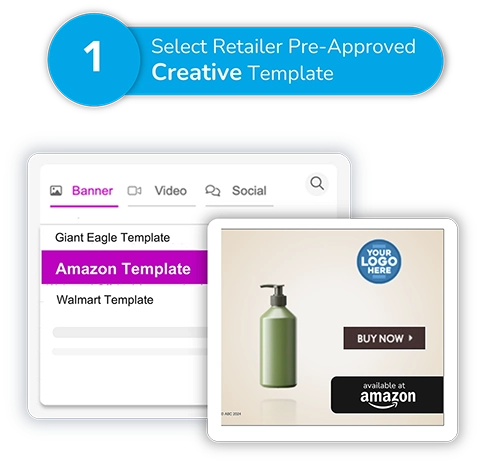 Select Retailer Pre-Approved Creative Template